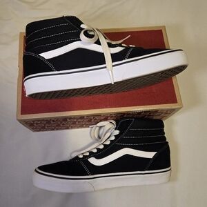 Black High Top Vans Men's Size 8